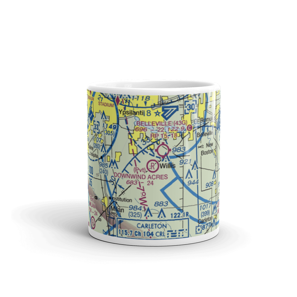 Downwind Acres Airport (86MI) VFR Sectional  Mug 