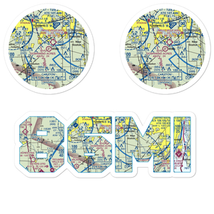 Downwind Acres Airport (86MI) VFR Sectional Sticker Pack