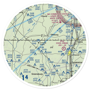 Spring Airport (86LA) VFR Sectional Sticker (30 mile)