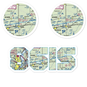 Michael Pfister Airport (86IS) VFR Sectional Sticker Pack