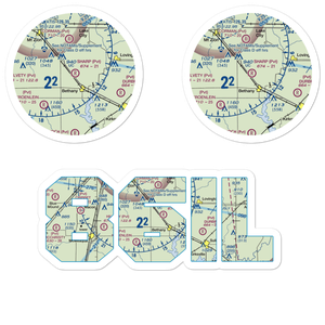 Sharp Airport (86IL) VFR Sectional Sticker Pack