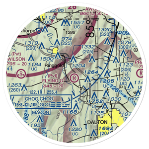 Flying G Ranch Airport (86GA) VFR Sectional Sticker (20 mile)