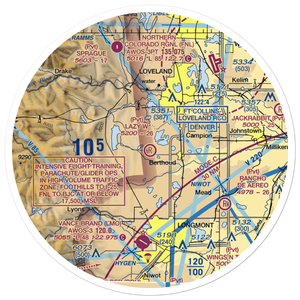 Lazy W Airport (86CO) VFR Sectional Sticker (30 mile)