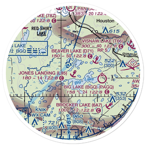 Hoppe'S Seaplane Base (86AK) VFR Sectional Sticker (20 mile)