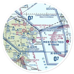 Land's End Seaplane Base (85VA) VFR Sectional Sticker (30 mile)