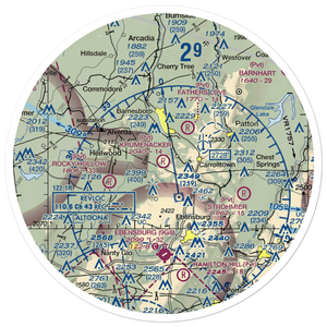 Krumenacker Airport (85PA) VFR Sectional Sticker (30 mile)