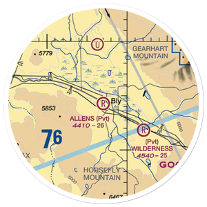 Allen's Airstrip (85OR) VFR Sectional Sticker (20 mile)