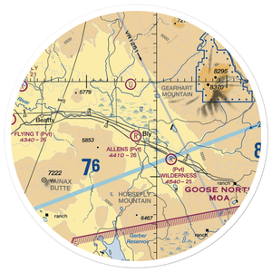 Allen's Airstrip (85OR) VFR Sectional Sticker (30 mile)