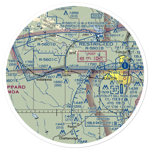 Huscher Field (85OL) VFR Sectional Sticker (30 mile)