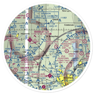 Tounshendeaux Airport (85OH) VFR Sectional Sticker (30 mile)