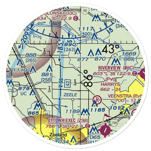 Dewind Field (85MI) VFR Sectional Sticker (20 mile)