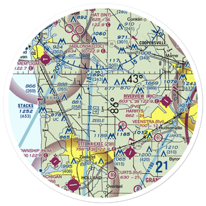 Dewind Field (85MI) VFR Sectional Sticker (30 mile)