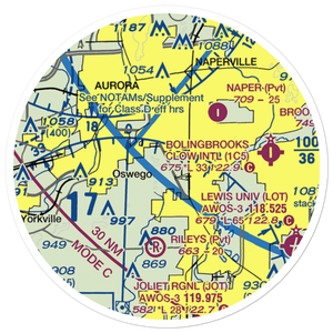 Wormley Airport (85LL) VFR Sectional Sticker (20 mile)