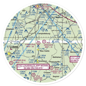 Deer Run Airpark (85KY) VFR Sectional Sticker (30 mile)