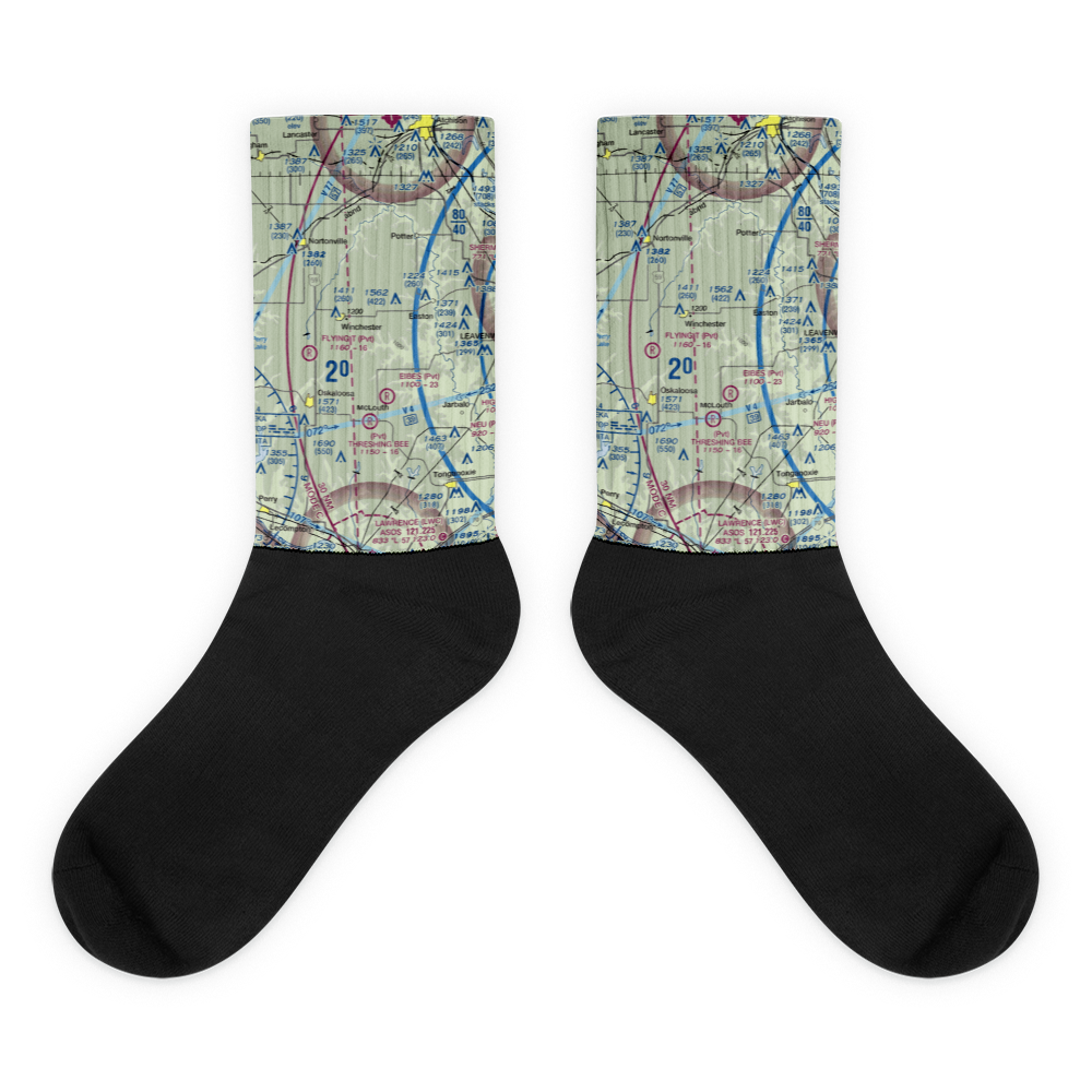 Sanders Airport (85KS) VFR Sectional Socks 