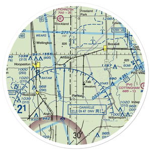 Leak Airport (85IN) VFR Sectional Sticker (30 mile)