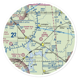 Durbin Airport (85IL) VFR Sectional Sticker (30 mile)