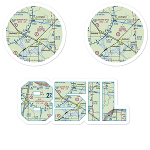 Durbin Airport (85IL) VFR Sectional Sticker Pack