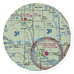 Henry Airport (85IA) VFR Sectional Sticker (30 mile)