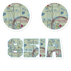 Henry Airport (85IA) VFR Sectional Sticker Pack