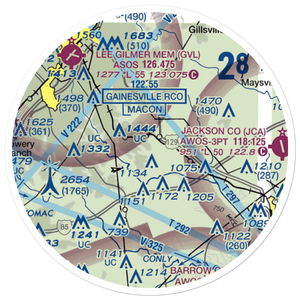 Aiken Field (85GA) VFR Sectional Sticker (20 mile)
