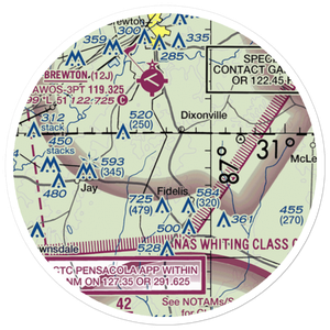 Thomas Farms Airport (85FL) VFR Sectional Sticker (20 mile)