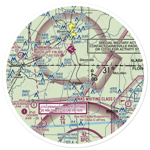 Thomas Farms Airport (85FL) VFR Sectional Sticker (30 mile)