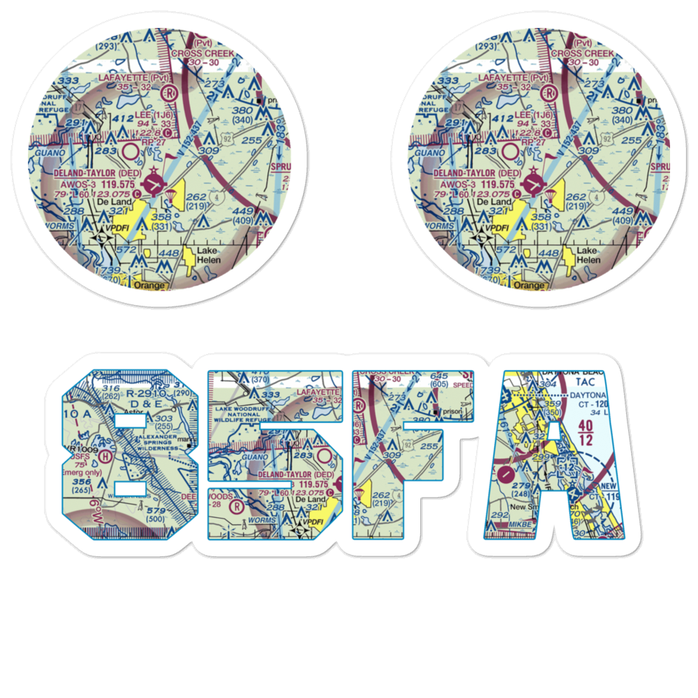 North Exuma Airport (85FA) VFR Sectional Sticker Pack 