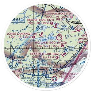Marion Seaplane Base (85AK) VFR Sectional Sticker (20 mile)