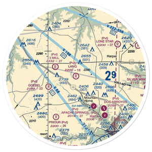 Lang Ranch Airport (84XS) VFR Sectional Sticker (30 mile)