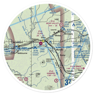 D and B Airpark (84WA) VFR Sectional Sticker (30 mile)