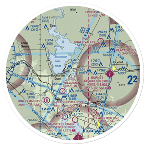Camp Longhorn Airport (84TX) VFR Sectional Sticker (30 mile)