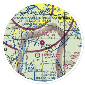 Skyview Airport (84NY) VFR Sectional Sticker (20 mile)
