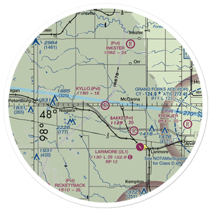 Kyllo Airport (84ND) VFR Sectional Sticker (30 mile)