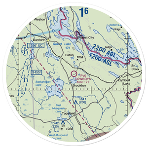 Cowboys Air Ranch Airport (84ME) VFR Sectional Sticker (30 mile)