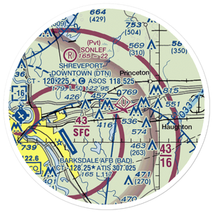 Touchstone Ridge Ultralightport (84LA) VFR Sectional Sticker (20 mile)