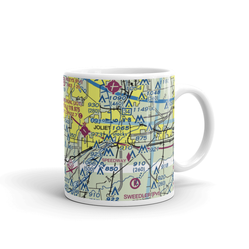 Rossi's Farm Airport (84IL) VFR Sectional  Mug 