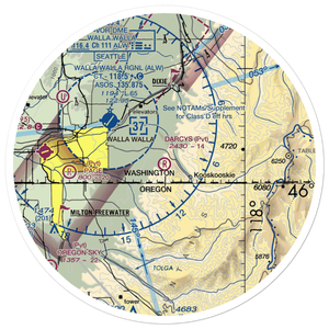 Darcy's Air Strip (83WA) VFR Sectional Sticker (30 mile)