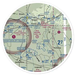Moore Ranch Airport (83TS) VFR Sectional Sticker (30 mile)