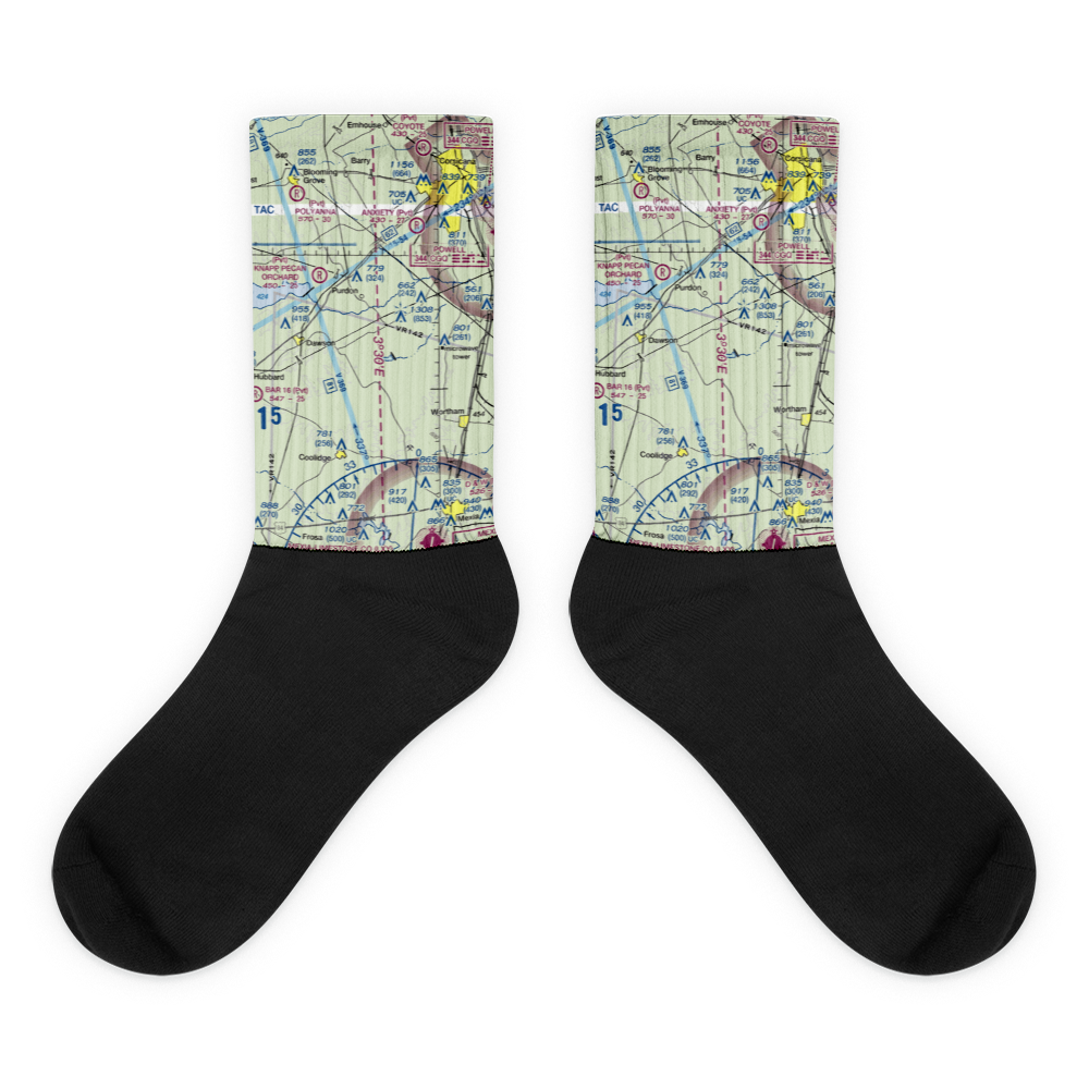 Rainbow Field (83TA) VFR Sectional Socks 