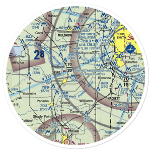Sweetbriar Airport (83OK) VFR Sectional Sticker (30 mile)