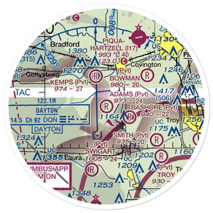 Adams Strip (83OH) VFR Sectional Sticker (20 mile)