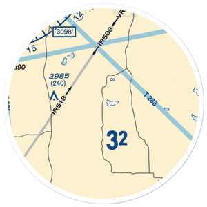 Abbott Airport (83NE) VFR Sectional Sticker (20 mile)