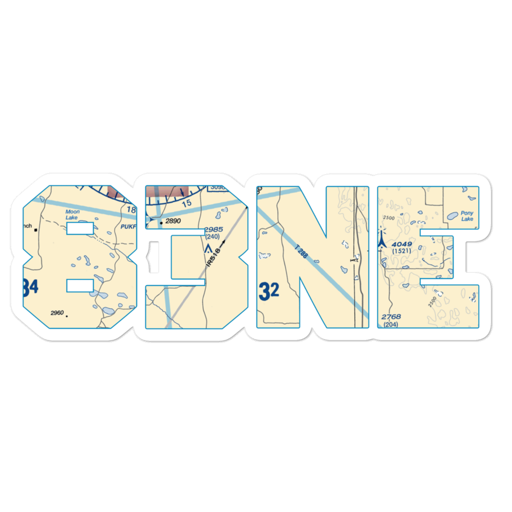 Abbott Airport (83NE) VFR Sectional Sticker 