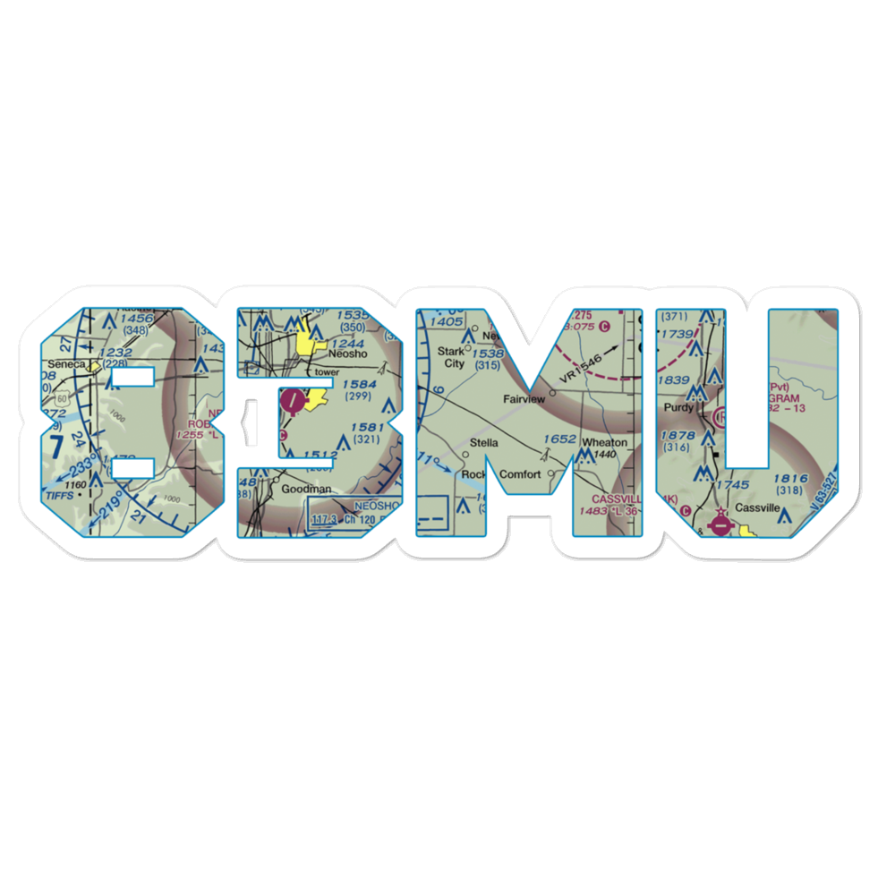 Dalbom Ultralightport (83MU) VFR Sectional Sticker 