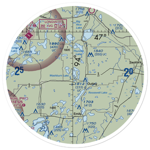 Ponderosa Seaplane Base (83MN) VFR Sectional Sticker (30 mile)