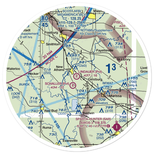 Lindauer Airport (83LL) VFR Sectional Sticker (30 mile)