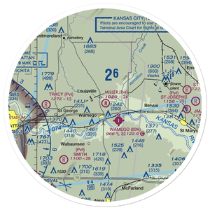 Miller Aeroplane Field (83KS) VFR Sectional Sticker (30 mile)