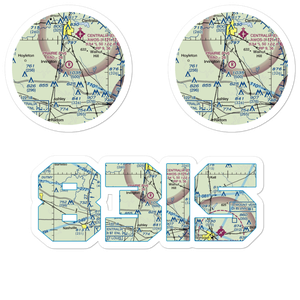 Prairie Airport (83IS) VFR Sectional Sticker Pack