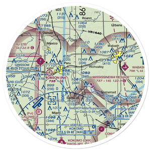 Goodenough Airport (83IN) VFR Sectional Sticker (30 mile)